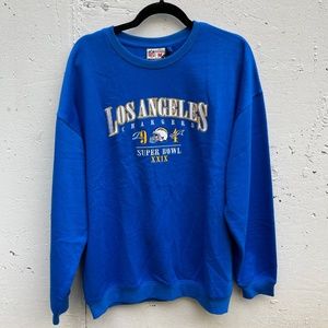 Men's Large Los Angeles Chargers Crew Neck Sweater w/ Embroidered Graphics NFL